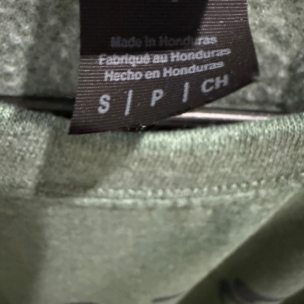 Gildan Green Sweater with Blue 'Nola' Print - Picture 4 of 4